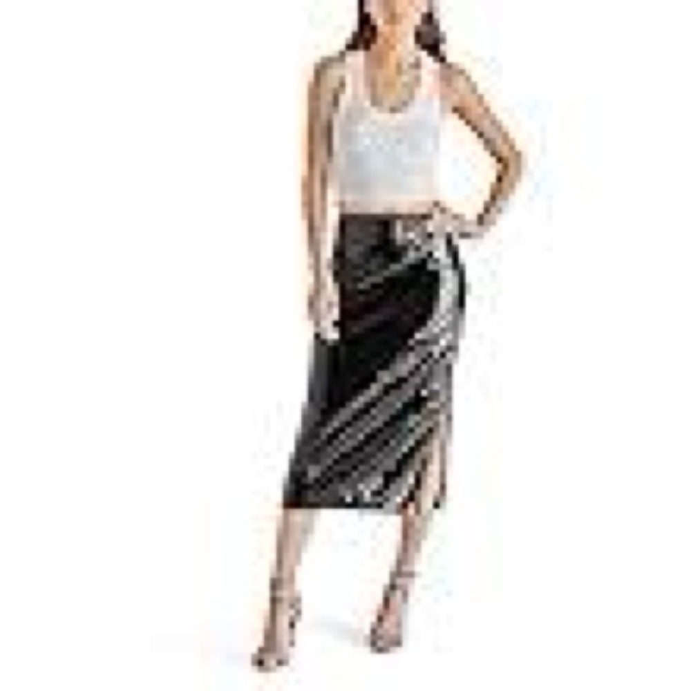 Steve Madden Dinah midi sequin skirt